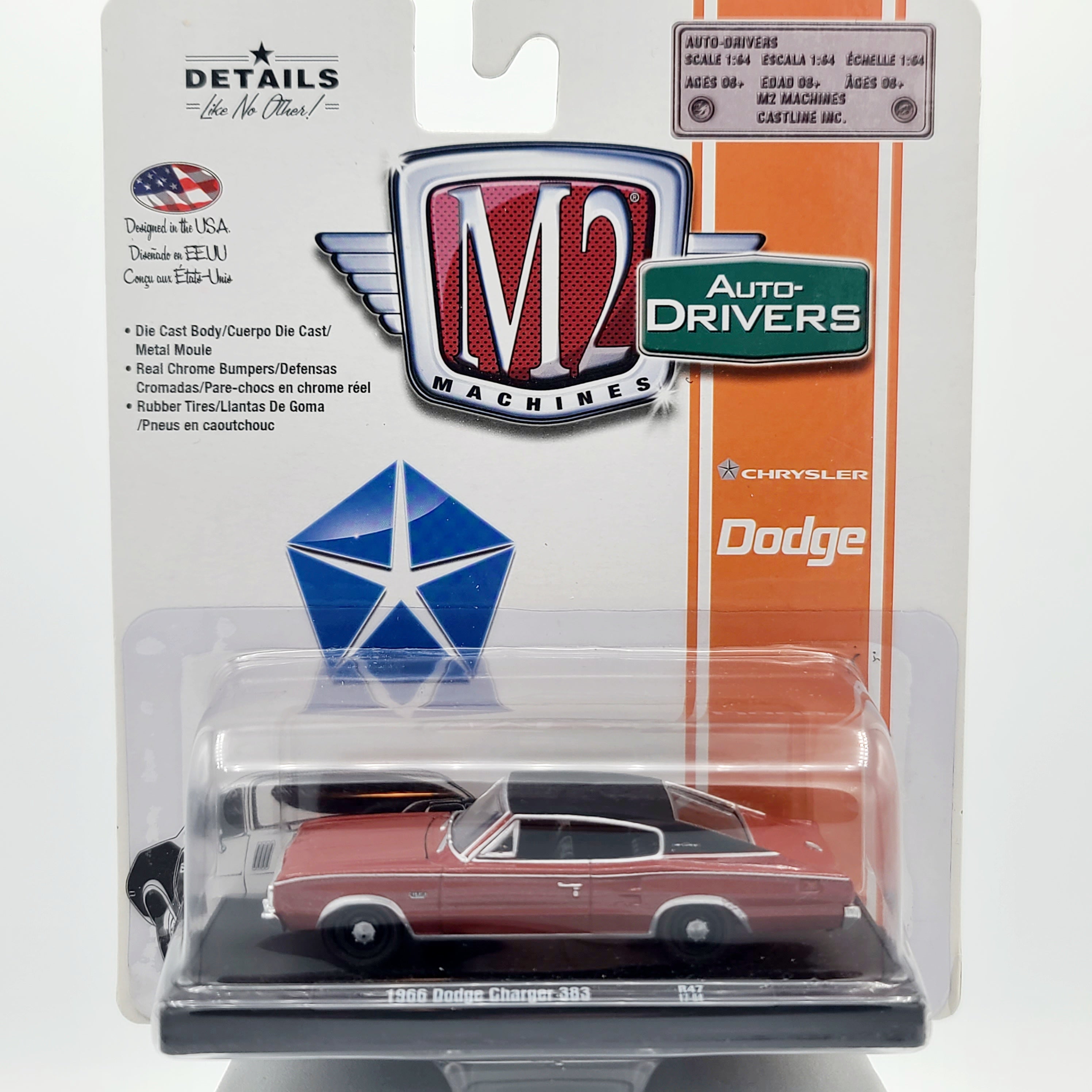 M2 Machines '66 Dodge Charger 383 - 1:64 (2017 M2 Auto-Drivers Release 47)